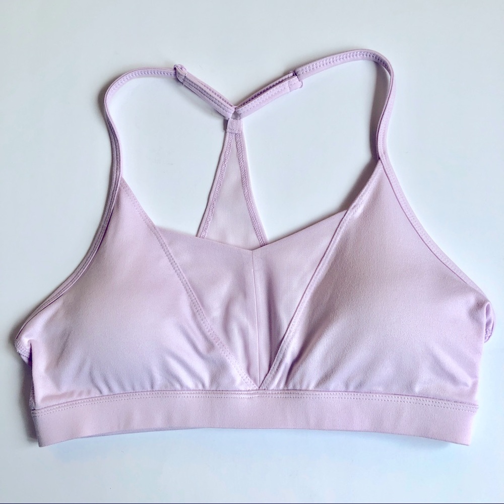 NEW SO AUTHENTIC AMERICAN HERITAGE Sports Bra Racerback Straps Medium Pink Women